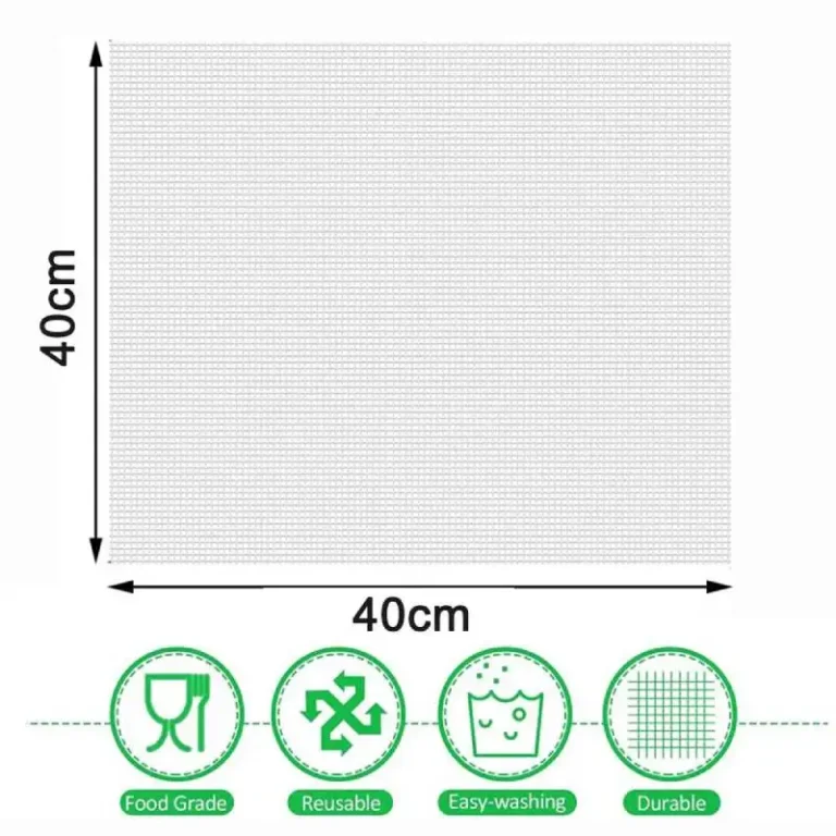 2pcs Silicone Sheet Steamer Pad Non-stick Food Fruit Dehydrator Mats Square Mesh Dehydrator Tray Steamer Mat for Fruit Dryer - Image 6