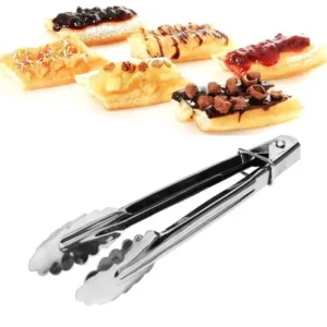 1pcs Stainless Steel Salad Tongs BBQ Kitchen Cooking Food Serving Utensil Tong Kitchen Accessories Tools Restaurant Food Folder