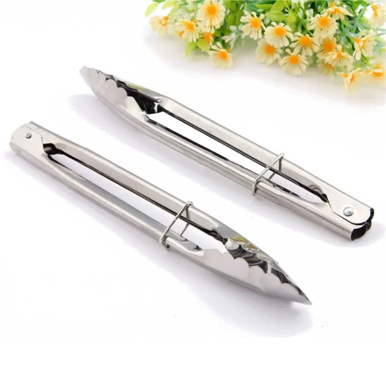 1pcs Stainless Steel Salad Tongs BBQ Kitchen Cooking Food Serving Utensil Tong Kitchen Accessories Tools Restaurant Food Folder - Image 4