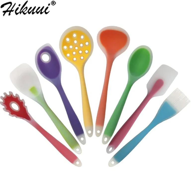 1pc Non-Stick Silicone Nylon Cooking Tools kitchen Spoons Spatula Shovel Brush Colorful Rainbow Kitchenware Kitchen Utensils - Image 3