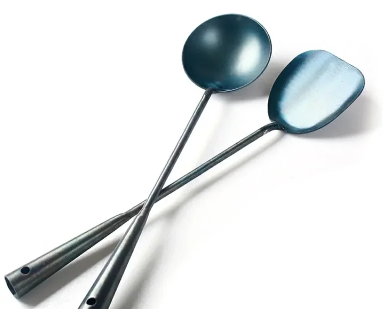 Kitchen Utensils Wok Spatula Spoon Chinese Traditional HandMade Iron Spatula Ladle Wok Tool Set Kitchen Tool Cooking Accessories - Image 2