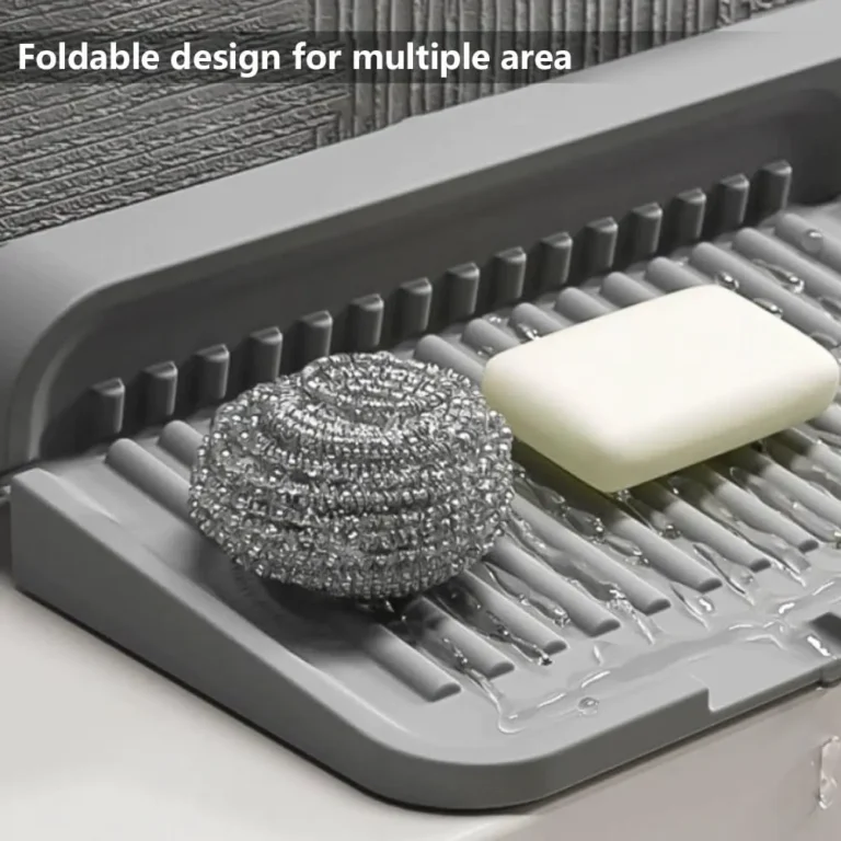 Faucet Mat for Kitchen Sink Silicone Draining Mat Fast Drying Stone Sink Tray Kitchen Accessories for Countertop Drain Rack - Image 6