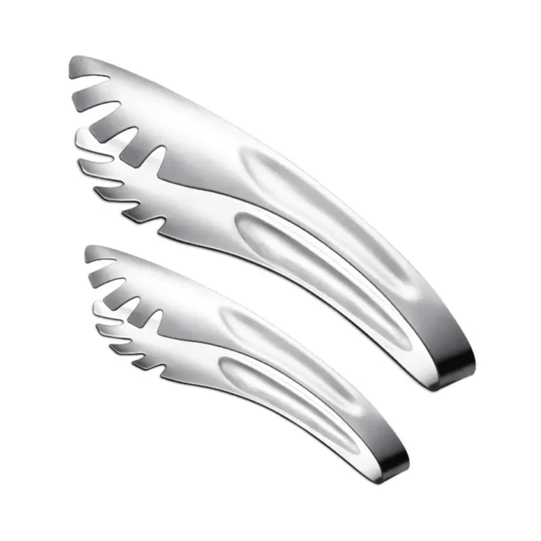 3 Pcs Stainless Steel Food Tongs Spaghetti Clip Salad Tong Noodle Holder Sandwich Gripper Bread Scissor Pasta Serving Utensil - Image 4