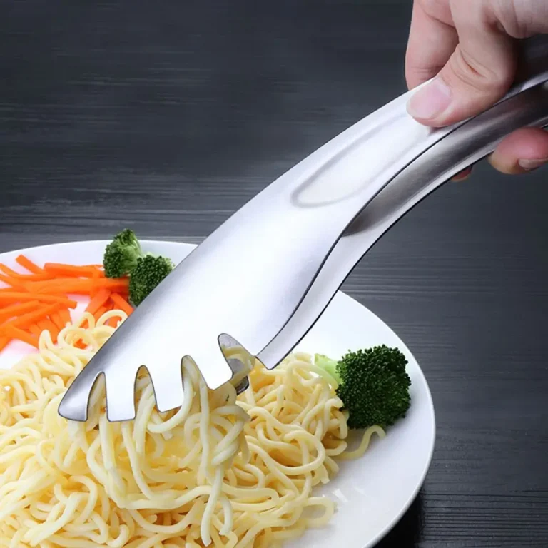 3 Pcs Stainless Steel Food Tongs Spaghetti Clip Salad Tong Noodle Holder Sandwich Gripper Bread Scissor Pasta Serving Utensil - Image 6