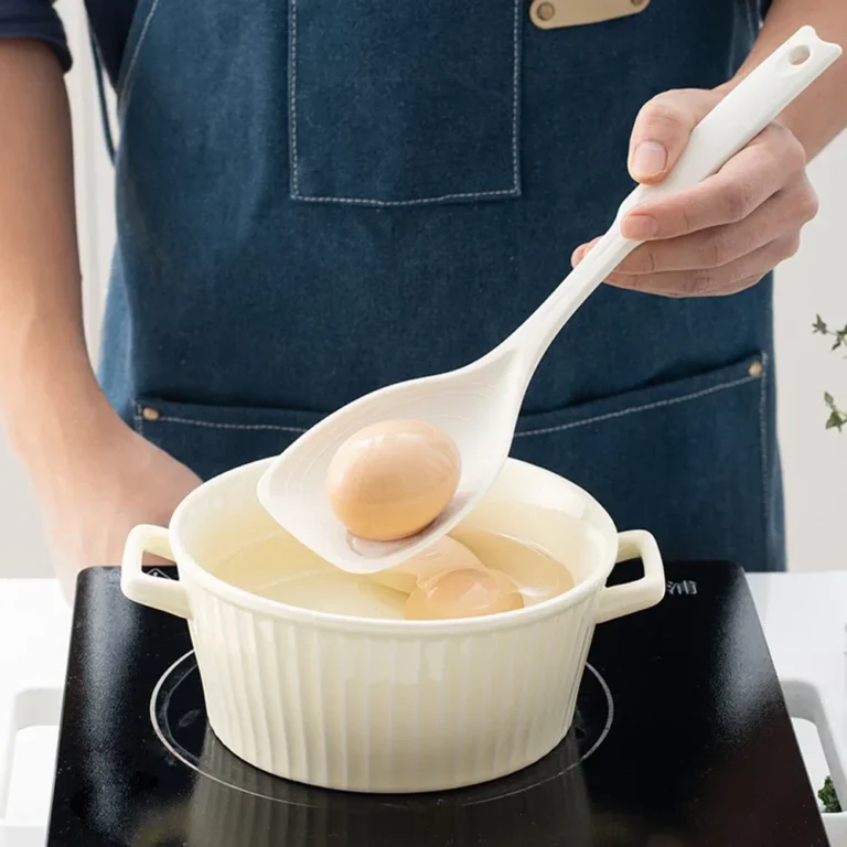 Silicone Spoon Multi-use Hold Comfortable Non-slip Round Handle Large Cooking Utensils Mixing Spoon Silicone Tableware Scoop - Image 5