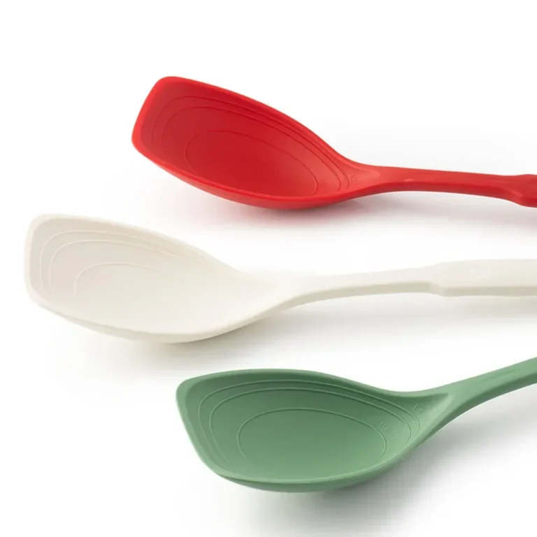 Silicone Spoon Multi-use Hold Comfortable Non-slip Round Handle Large Cooking Utensils Mixing Spoon Silicone Tableware Scoop - Image 6