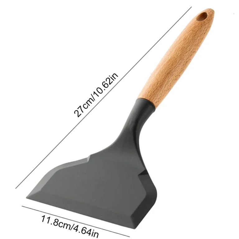 1Pc Silicone Spatula Cooking Utensils Beef Meat Egg Kitchen Scraper Wide Pizza Cooking Tools Shovel Non-stick Spatula - Image 3