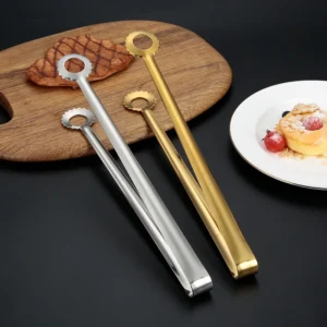 304 Stainless Steel Food Tongs Bread Egg Barbecue Clip Drain Oil Clamp Home Kitchen Cooking Utensil
