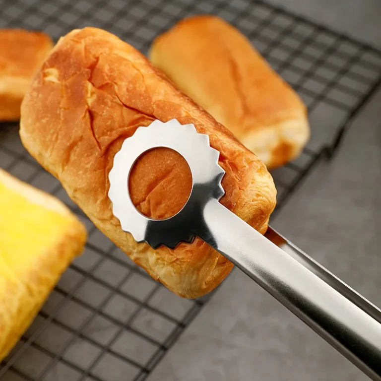304 Stainless Steel Food Tongs Bread Egg Barbecue Clip Drain Oil Clamp Home Kitchen Cooking Utensil - Image 3