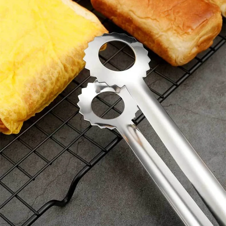 304 Stainless Steel Food Tongs Bread Egg Barbecue Clip Drain Oil Clamp Home Kitchen Cooking Utensil - Image 4