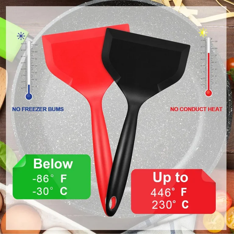 Red BK Non-Stick Silicone Turners Spatula Heat Resistant Cooking Shovel Beef Meat Egg Frying Scraper Shovels Kitchen Utensil New - Image 3
