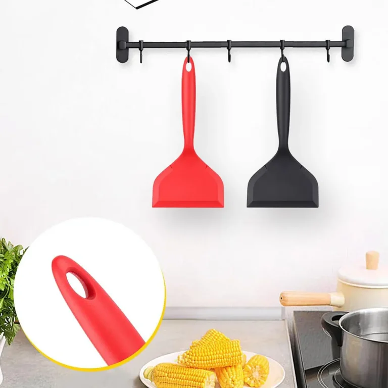 Red BK Non-Stick Silicone Turners Spatula Heat Resistant Cooking Shovel Beef Meat Egg Frying Scraper Shovels Kitchen Utensil New - Image 6
