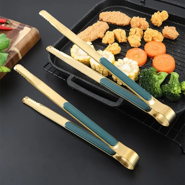 Stainless Steel Long Handle Food Tong Korean Style Non-Slip BBQ Bread Buffet Clamp Ice Clip Kitchen Utensils - Image 3