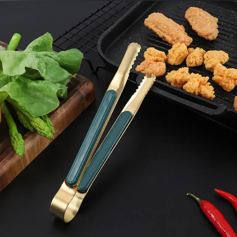 Stainless Steel Long Handle Food Tong Korean Style Non-Slip BBQ Bread Buffet Clamp Ice Clip Kitchen Utensils - Image 4