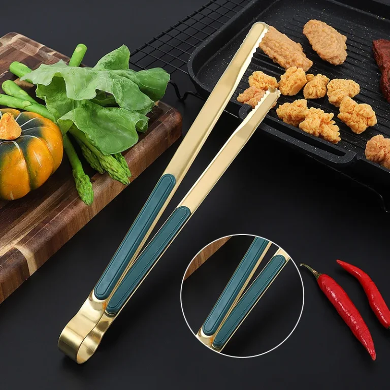 Stainless Steel Long Handle Food Tong Korean Style Non-Slip BBQ Bread Buffet Clamp Ice Clip Kitchen Utensils - Image 6