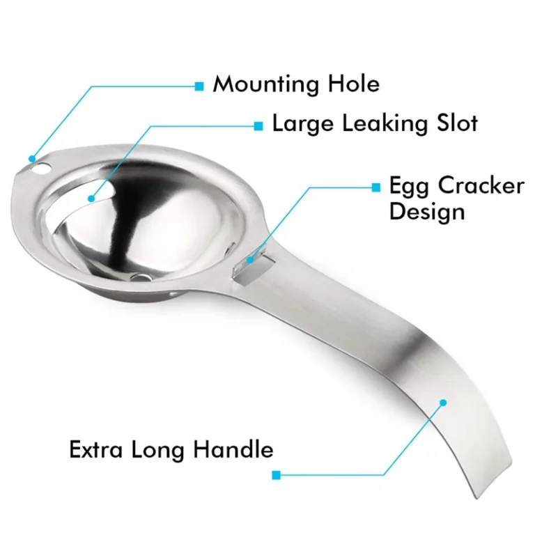 Egg Separator Egg Yolk White Filter 304 Stainless Steel Yolk Separator Egg Divider Sieve Baking Cooking Tools Kitchen Gadgets - Image 4
