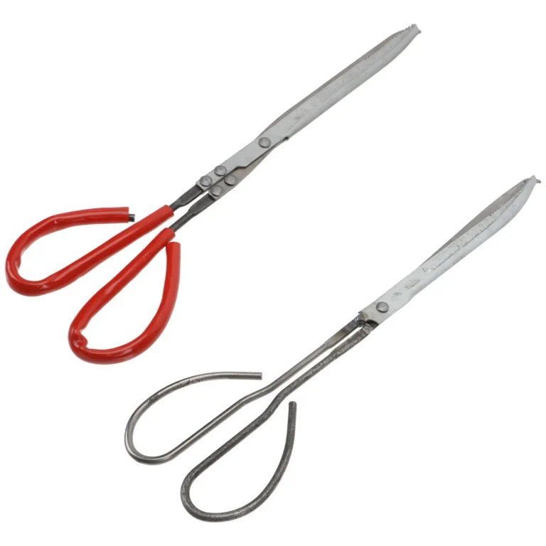 2Pcs Multi Function Scissor Tong Clamp Picker Kitchen Dining Utensils Serrated Crab Lobster Plastic Iron Anti Slip Tool Loach - Image 2