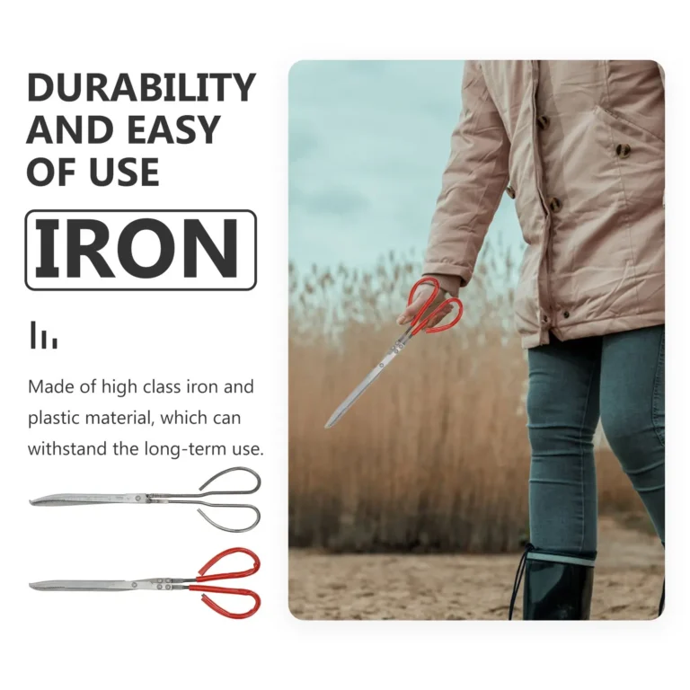 2Pcs Multi Function Scissor Tong Clamp Picker Kitchen Dining Utensils Serrated Crab Lobster Plastic Iron Anti Slip Tool Loach - Image 4