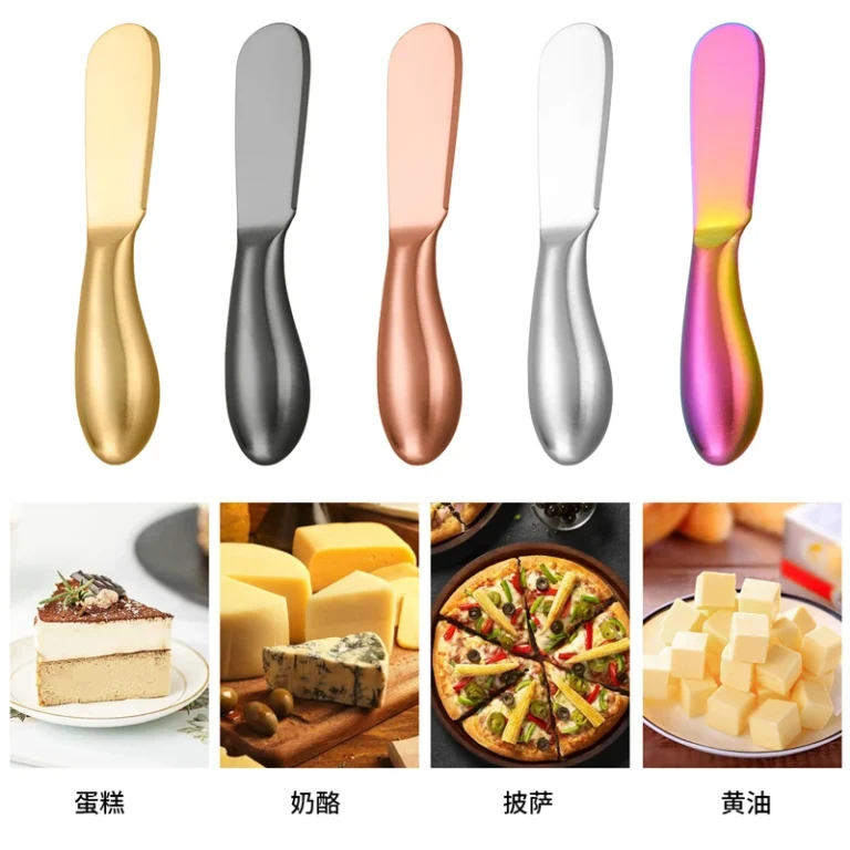 14PCS Stainless Steel Kitchen Utensils Set Food Tongs Cheese Butter Knife Soup Spoon Fruit Fork Cake Spatula Home Tableware - Image 3