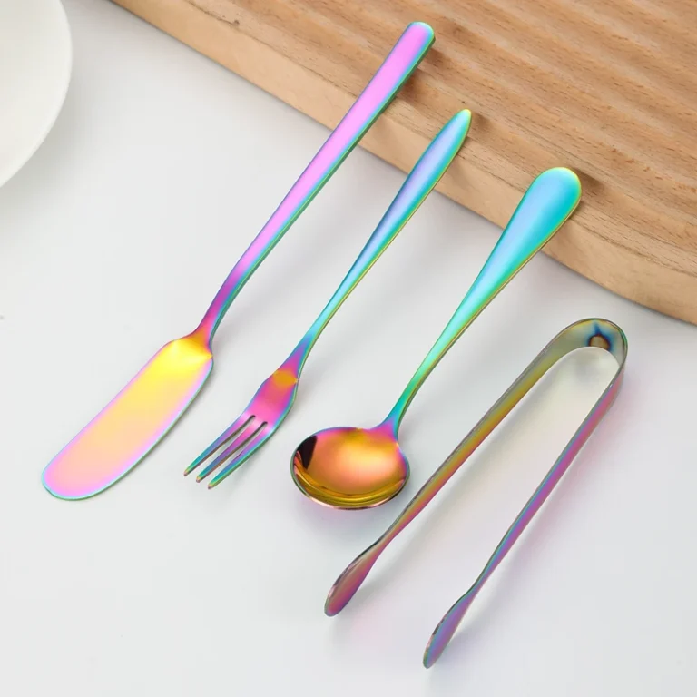 14PCS Stainless Steel Kitchen Utensils Set Food Tongs Cheese Butter Knife Soup Spoon Fruit Fork Cake Spatula Home Tableware - Image 4