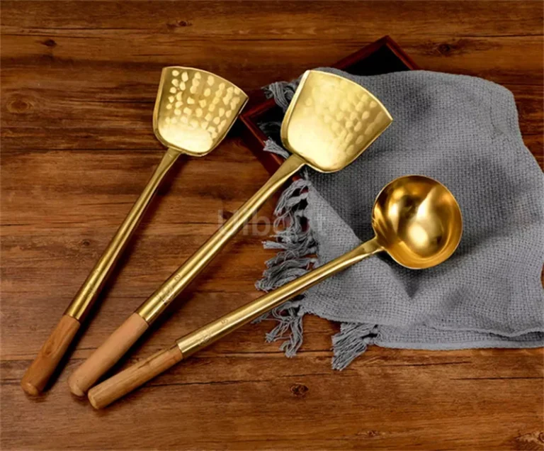 big long pure copper spatula shovel chef cooking cocina utensilios blade Kitchen Utensil Wooden Handle Turner Soup Spoon wok - Image 5