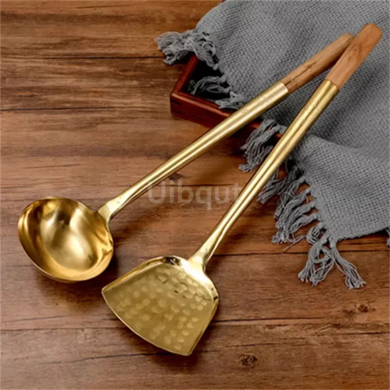big long pure copper spatula shovel chef cooking cocina utensilios blade Kitchen Utensil Wooden Handle Turner Soup Spoon wok - Image 6