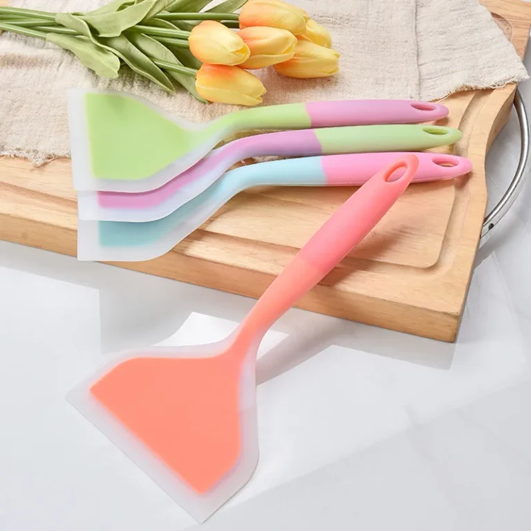 Non-Stick Silicone Spatula Omelette Pan Turner Beef Meat Egg Cooking Spatulas Wide Pizza Shovel Kitchen Scraper Cooking Utensils - Image 2