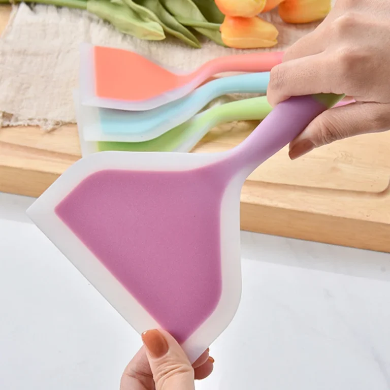 Non-Stick Silicone Spatula Omelette Pan Turner Beef Meat Egg Cooking Spatulas Wide Pizza Shovel Kitchen Scraper Cooking Utensils - Image 4