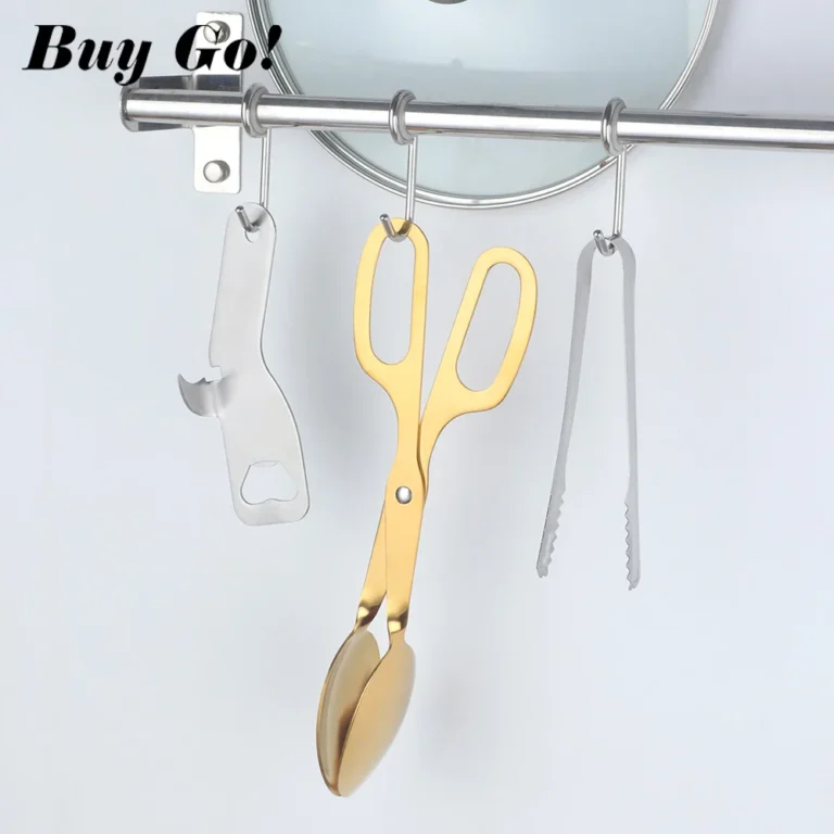 1/2PCS Food ServingTongs Stainless Steel Kitchen Scissor Buffet Utensils Meat Salad Bread Clamp Gold BBQ Dessert Clip Cooking - Image 4