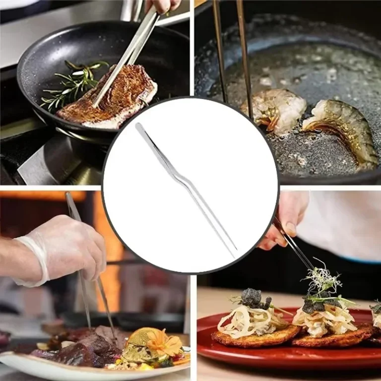 12/1Pc Kitchen Tweezer Utensil BBQ Tweezer Food Clip Kitchen Bar Chief Tong Stainless Steel Portable for Picnic Barbecue Cooking - Image 5