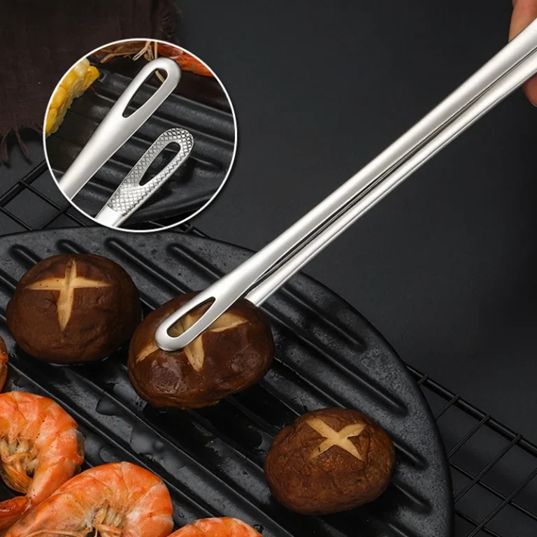 2Pcs Kitchen Tongs Barbecue Grill Tongs Stainless Steel Cooking Tweezers Chef Food Meat Tongs Clip BBQ Tools Kitchen Accessories - Image 5