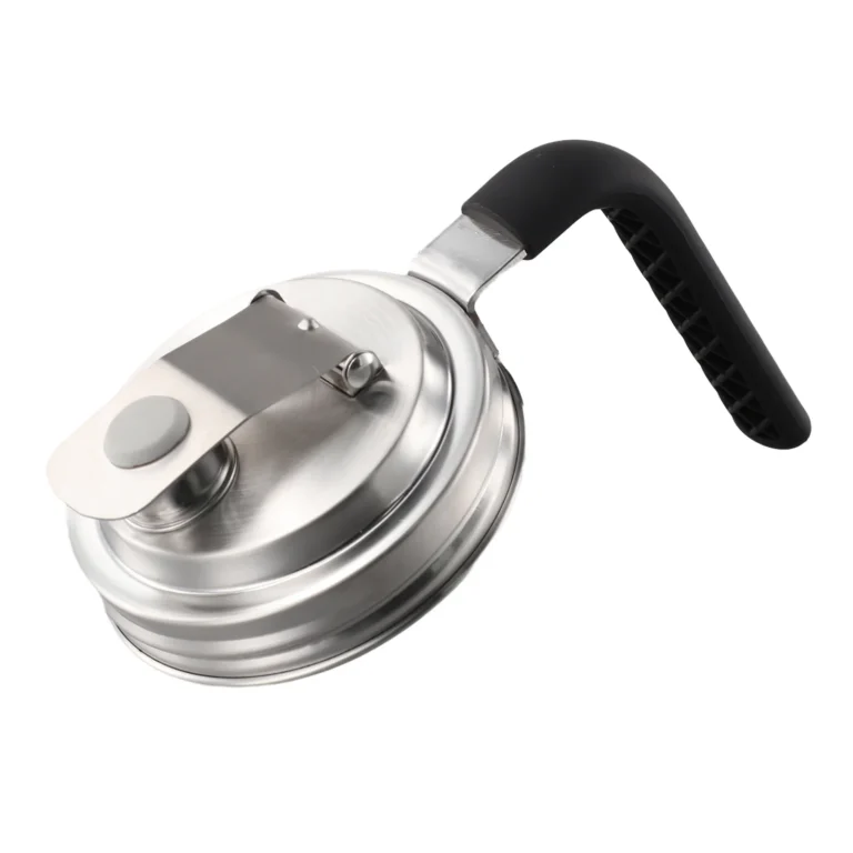 Stainless Steel Wide Mouth Pour Spout Lid With Handle Leak Proof Sealed Lid Drinking Water Lid M Ason Lid Canning Supplies - Image 2
