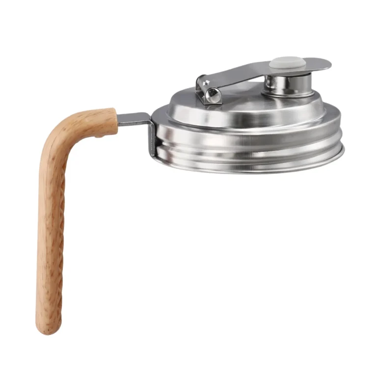 Stainless Steel Wide Mouth Pour Spout Lid With Handle Leak Proof Sealed Lid Drinking Water Lid M Ason Lid Canning Supplies - Image 3