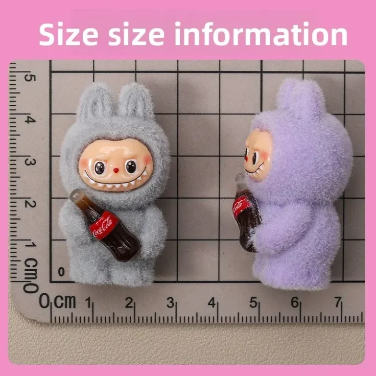 Lovely Coke Bottle FlockedFigure Decorative Pendant Desktop Dolls Car Ornaments Toy Birthday Giftsv - Image 2