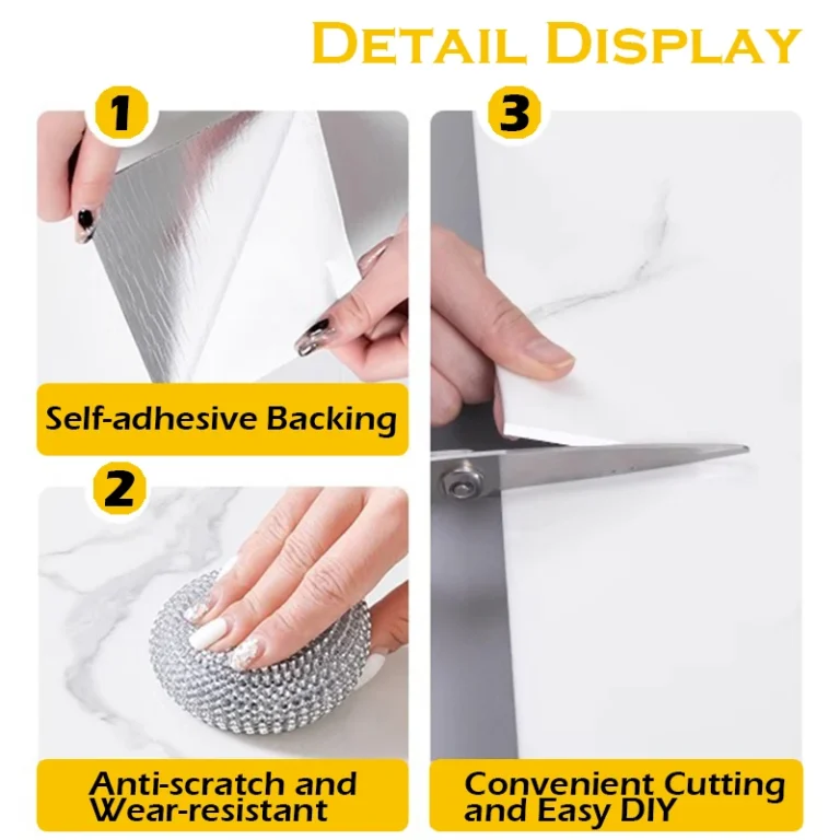 5-20pcs 30x30cm Waterproof Wall Stickers Home Decor Kitchen Decorations Decoration Bedroom Adhesive Wallpaper Wall Panels Room - Image 2