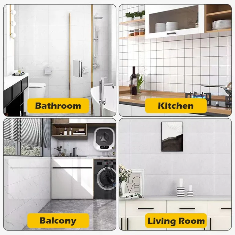 5-20pcs 30x30cm Waterproof Wall Stickers Home Decor Kitchen Decorations Decoration Bedroom Adhesive Wallpaper Wall Panels Room - Image 3