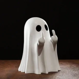 6pcs index finger ghost statues, terrifying ghost decorations, interesting Halloween decorations, tabletop ornaments