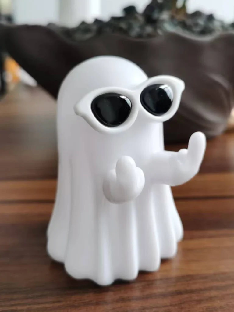 6pcs index finger ghost statues, terrifying ghost decorations, interesting Halloween decorations, tabletop ornaments - Image 5