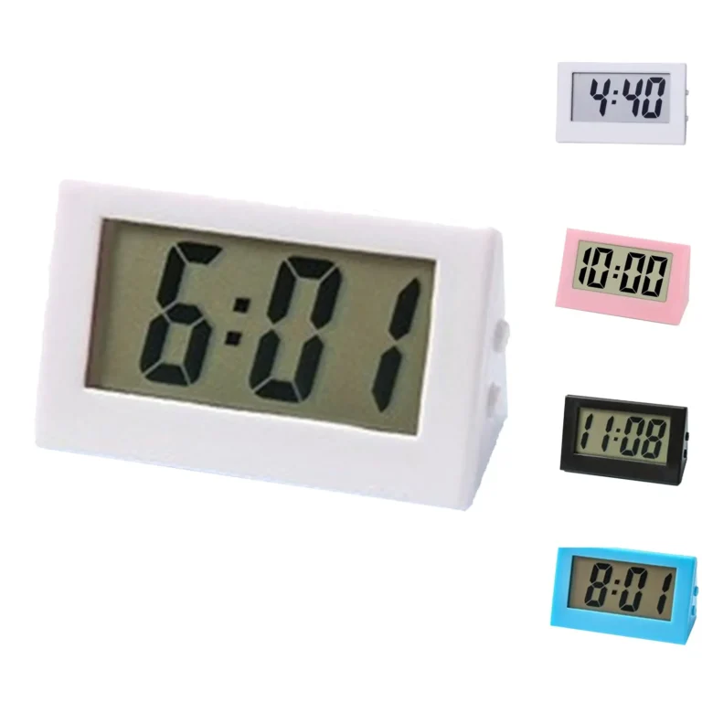 Simple Desktop Clock Mini Digital Small Pocket Portable Silent Small Alarm Clock Car Multi-Function Home Office Study Clock - Image 2