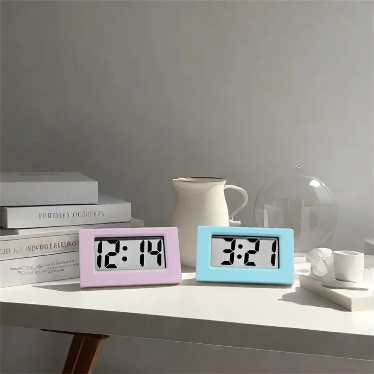 Simple Desktop Clock Mini Digital Small Pocket Portable Silent Small Alarm Clock Car Multi-Function Home Office Study Clock - Image 4
