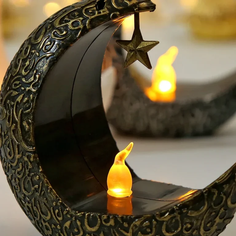 2025 Ramadan Decoration Star Moon LED Candlestick Lamp for Ramadan Kareem Islamic Muslim Home Decor Lamp Eid Mubarak Party Gifts - Image 4