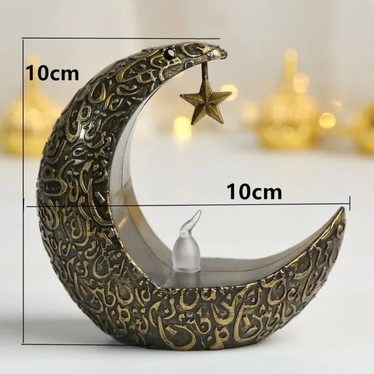 2025 Ramadan Decoration Star Moon LED Candlestick Lamp for Ramadan Kareem Islamic Muslim Home Decor Lamp Eid Mubarak Party Gifts - Image 6