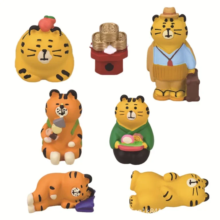 Zakka Scene Decoration Travel Tiger Series Bookshelf Decorationt Collectible Home Decoration Garden Resin Craft Toy Ornaments - Image 5