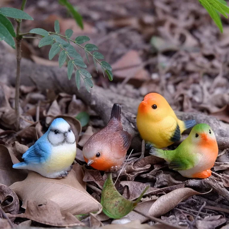 Simulation Wild Birds Animal Toys Cute Mini Parrot Model Figures Miniature Landscape Ornament Household Decoration Gifts - Image 3