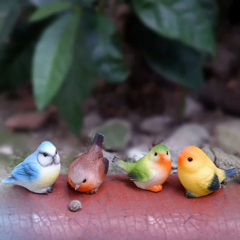 Simulation Wild Birds Animal Toys Cute Mini Parrot Model Figures Miniature Landscape Ornament Household Decoration Gifts - Image 4