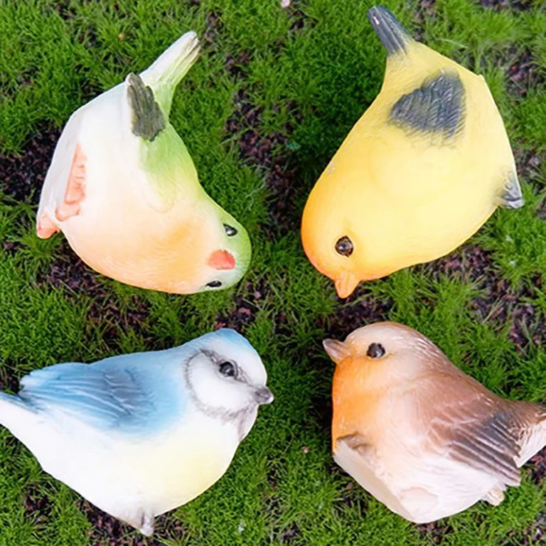 Simulation Wild Birds Animal Toys Cute Mini Parrot Model Figures Miniature Landscape Ornament Household Decoration Gifts - Image 5