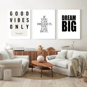 Modern Inspirational Quotes Canvas Poster Minimalist Wall Decorative Picture for Bedroom Office Prints Home Decor Art Painting