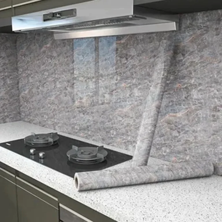 For Kitchen Room Decoration Oil Proof Waterproof PVC Self-adhesive High Temperature Resistance Wallpaper 60cm Stickers Home - Image 4