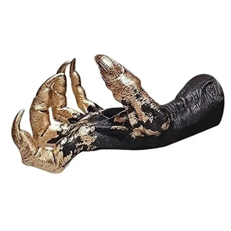Creative Shape Crafts Witch Hand Wall Hanging Statue Resin Aesthetic Art Sculpture Halloween Decor Jewelry Display Rack Hanger - Image 4