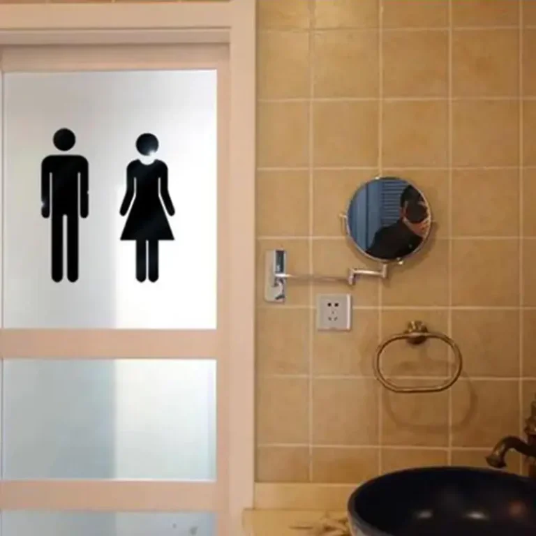 3D DIY Woman Man Toilet Door Sign Bathroom Restroom WC Door Sign For Toilet Door Sign Wall Sticker Decor Removable Logo 1 Pairs - Image 4